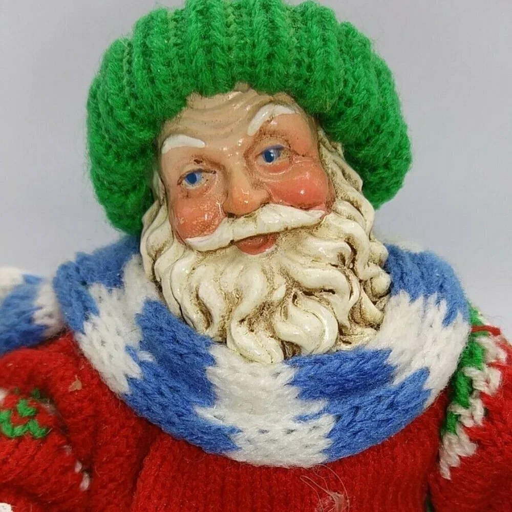Clothtique Possible Dreams Santa #714004 Skiing Santa Ornament Christmas 1993